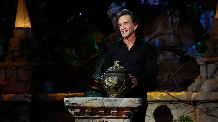 Jeff Probst hosts the Survivor 50 Live Finale at the Paramount Studios lot in Los Angeles, California on May 20, 2026. - Photo: Robert Voets/CBS ©2026 CBS Broadcasting, Inc. All Rights Reserved.