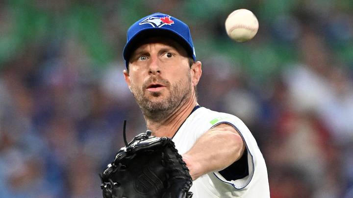 Toronto Blue Jays starting pitcher Max Scherzer. Mandatory Credit: Dan Hamilton-Imagn Images Toronto Blue Jays starting pitcher Max Scherzer. Mandatory Credit: Dan Hamilton-Imagn Images