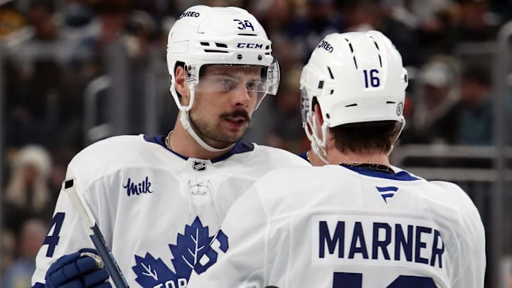 Toronto Maple Leafs center Auston Matthews and right winger Mitch Marner