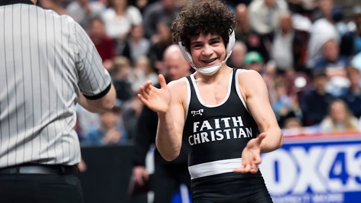 Faith Christian's Joey Bachmann (120), who won the 106-pound crown at last year's Walsh Ironman, and his brother Fred (113) are both top seeds at the 2024 Walsh Ironman, as is teammate Adam Waters (190).