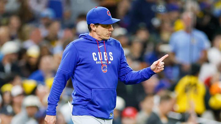 Apr 28, 2026; San Diego, California, USA; Chicago Cubs manager Craig Counsell (11) makes a pitching change during the sixth inning against the San Diego Padres at Petco Park. Mandatory Credit: David Frerker-Imagn Images Apr 28, 2026; San Diego, California, USA; Chicago Cubs manager Craig Counsell (11) makes a pitching change during the sixth inning against the San Diego Padres at Petco Park. Mandatory Credit: David Frerker-Imagn Images