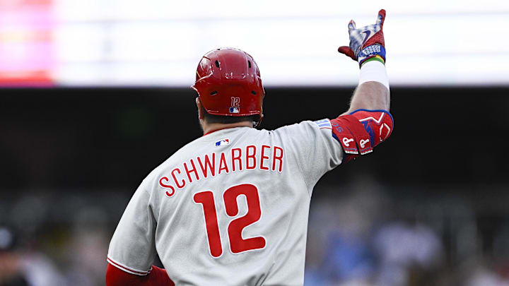 Philadelphia Phillies left fielder Kyle Schwarber