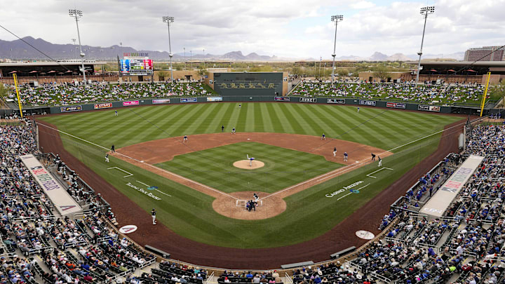 The Arizona Diamondbacks host the Chicago Cubs during a spring training game at Salt River Fields on March 3, 2025, in Scottsdale. The Arizona Diamondbacks host the Chicago Cubs during a spring training game at Salt River Fields on March 3, 2025, in Scottsdale.
