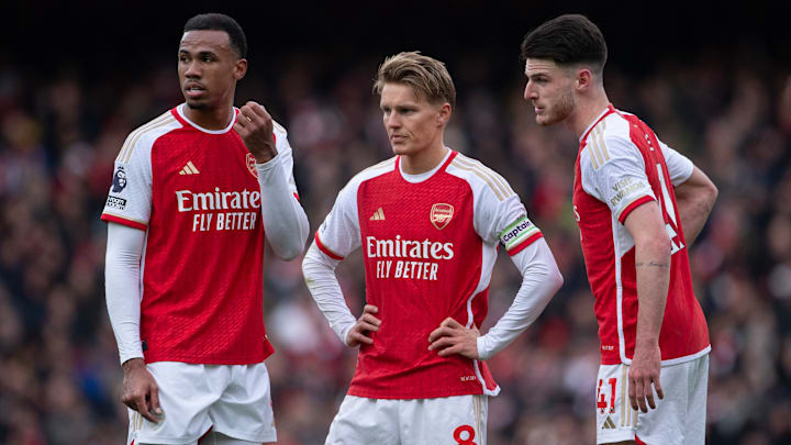 Gabriel and Declan Rice are both doubts for the Gunners 
