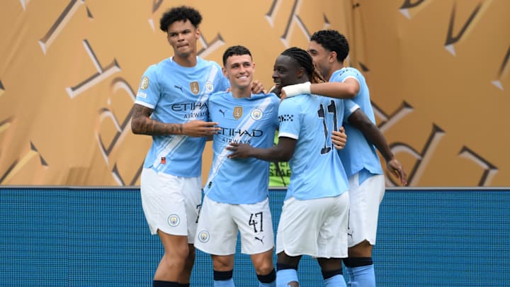 Phil Foden marcou o primeiro gol do Manchester City contra o Wydad