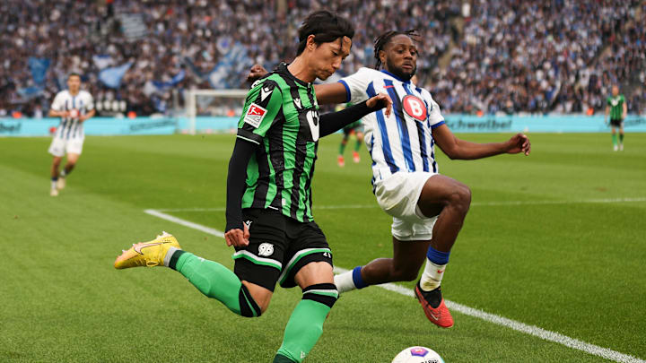 Deyovaisio Zeefuik im Einsatz für Hertha (Archivbild)