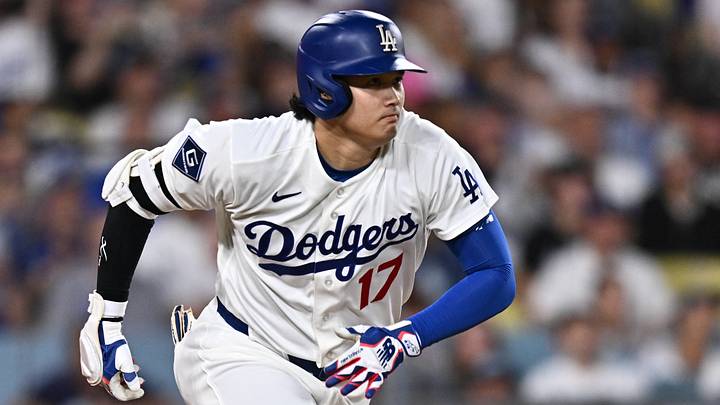 Sep 24, 2026; Los Angeles, California, USA;  Los Angeles Dodgers pitcher Shohei Ohtani (17) prepares to bat in the third inning against the San Diego Padres at Dodger Stadium.  Mandatory Credit: William Liang-Imagn Images