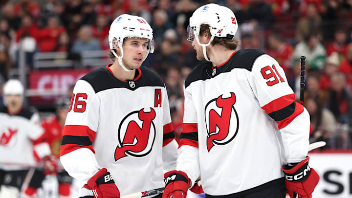 New Jersey Devils v Chicago Blackhawks New Jersey Devils v Chicago Blackhawks