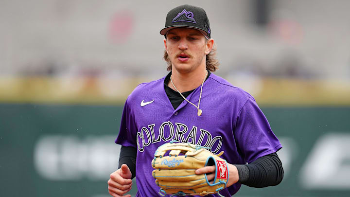 Colorado Rockies right fielder Zac Veen on Mar 19, 2023.