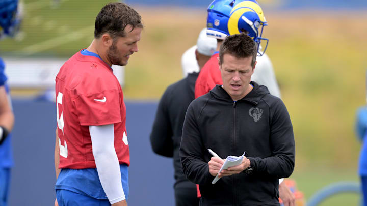 Los Angeles Rams Offseason Workout Matthew Stafford, Mike LaFleur
