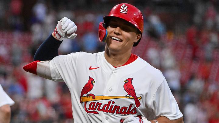 May 19, 2026; St. Louis, Missouri, USA; St. Louis Cardinals second baseman JJ Wetherholt (26) reacts after hitting a two run home run against the Pittsburgh Pirates during the third inning at Busch Stadium. Mandatory Credit: Jeff Curry-Imagn Images May 19, 2026; St. Louis, Missouri, USA; St. Louis Cardinals second baseman JJ Wetherholt (26) reacts after hitting a two run home run against the Pittsburgh Pirates during the third inning at Busch Stadium. Mandatory Credit: Jeff Curry-Imagn Images