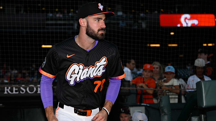 San Francisco Giants designated hitter Bryce Eldridge. San Francisco Giants designated hitter Bryce Eldridge.