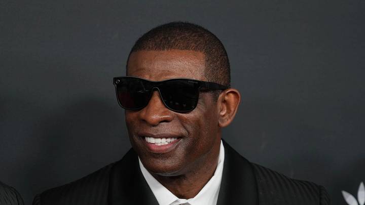Feb 6, 2025; New Orleans, LA, USA; Deion Sanders on the red carpet before Super Bowl LIX NFL Honors at Saenger Theatre. Mandatory Credit: Kirby Lee-Imagn Images Feb 6, 2025; New Orleans, LA, USA; Deion Sanders on the red carpet before Super Bowl LIX NFL Honors at Saenger Theatre. Mandatory Credit: Kirby Lee-Imagn Images