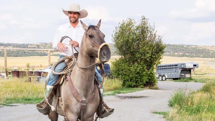 Wacey Snook sits upon a horse which was one of his favorite places to be when he was still around