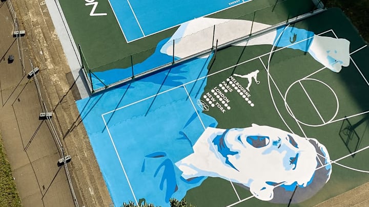 Lacoste launches the Novak Djokovic Tennis Court in Belgrade, Serbia. Lacoste launches the Novak Djokovic Tennis Court in Belgrade, Serbia.