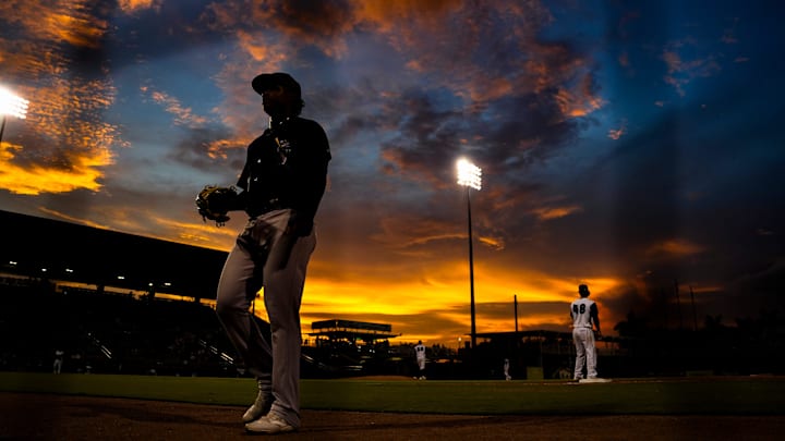 The Fort Myers Mighty Mussels compete against the Tampa Tarpons in a game at Hammond Stadium in Fort Myers on Friday, June 28, 2024.