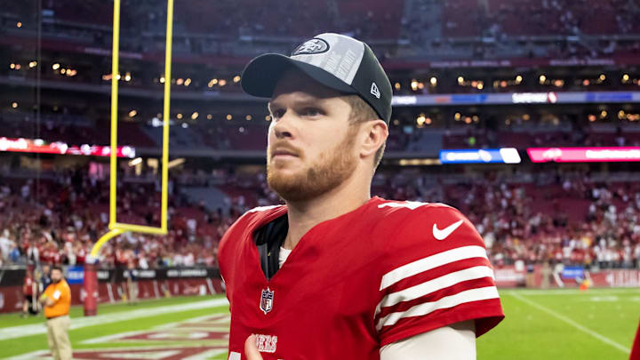 San Francisco 49ers quarterback Sam Darnold (14)