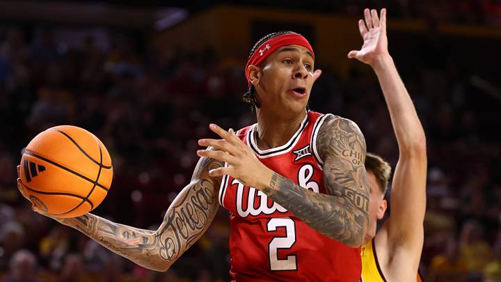 Feb 28, 2026; Tempe, Arizona, USA; Utah Utes guard Terrence Brown (2) against the Arizona State Sun Devils in the first half at Desert Financial Arena. Mandatory Credit: Mark J. Rebilas-Imagn Images Feb 28, 2026; Tempe, Arizona, USA; Utah Utes guard Terrence Brown (2) against the Arizona State Sun Devils in the first half at Desert Financial Arena. Mandatory Credit: Mark J. Rebilas-Imagn Images