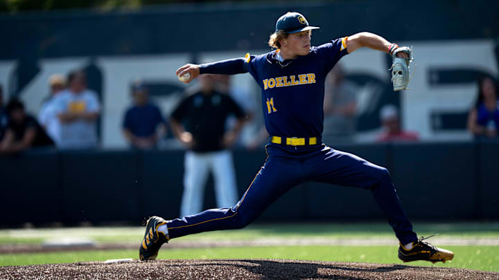 The reigning Ohio Gatorade Player of the Year, Theophilus tied a school record by striking out 17 batters this season for Moeller. 