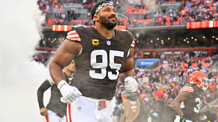 Despite some early hype, it seems ‘unlikely’ that the Tampa Bay Buccaneers will be trading for Myles Garrett this offseason.