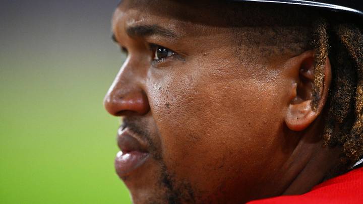 Jun 8, 2026; Cleveland, Ohio, USA; Cleveland Guardians third baseman Jose Ramirez (11) looks on during the tenth inning against the New York Yankees at Progressive Field. Mandatory Credit: Ken Blaze-Imagn Images Jun 8, 2026; Cleveland, Ohio, USA; Cleveland Guardians third baseman Jose Ramirez (11) looks on during the tenth inning against the New York Yankees at Progressive Field. Mandatory Credit: Ken Blaze-Imagn Images