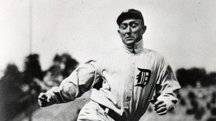 Detroit Tigers' Ty Cobb running the bases, date unknown.

Ty Cobb