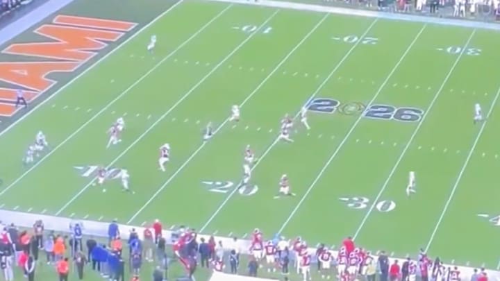 Miami appeared to be setting up a clever punt return during pivotal moment in national title game. Miami appeared to be setting up a clever punt return during pivotal moment in national title game.