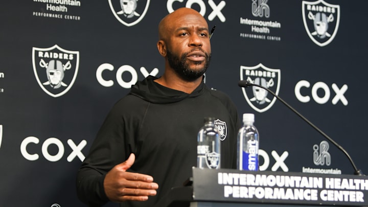 Las Vegas Raiders Safeties Coach Gerald Alexander from OTAs