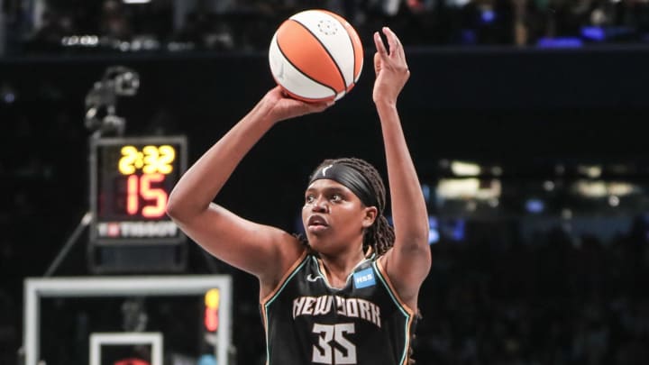 New York Liberty forward Jonquel Jones.