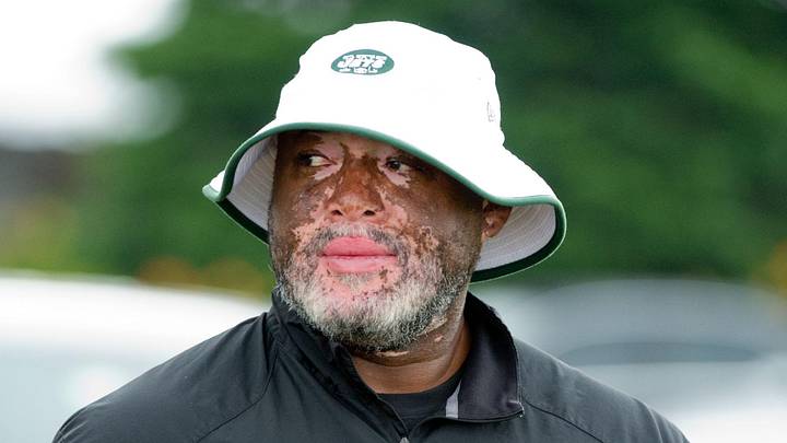 Aug 4, 2014; Cortland, NY, USA; New York Jets defensive line coach Karl Dunbar walks out to the field prior to the start of training camp at SUNY Cortland. Mandatory Credit: Rich Barnes-Imagn Images Aug 4, 2014; Cortland, NY, USA; New York Jets defensive line coach Karl Dunbar walks out to the field prior to the start of training camp at SUNY Cortland. Mandatory Credit: Rich Barnes-Imagn Images
