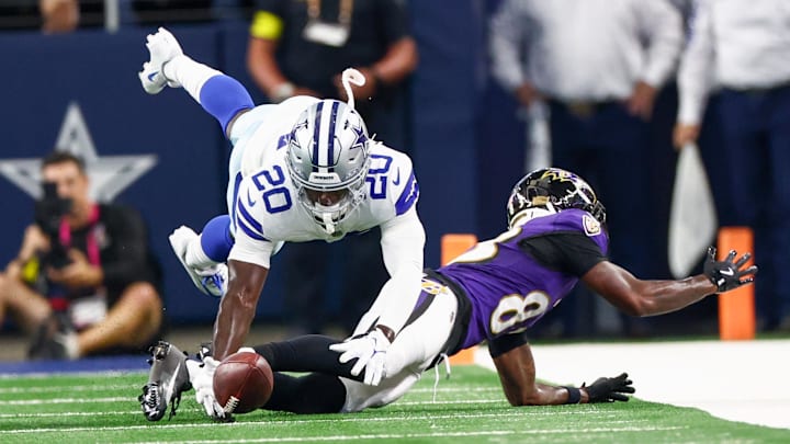  Baltimore Ravens wide receiver LaJohntay Wester and Dallas Cowboys cornerback Kaiir Elam.