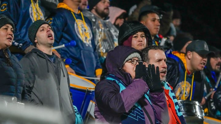Fans at the game Rhode Island FC vs Charleston Battery