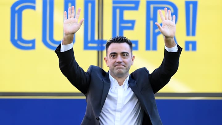 Xavi Hernández bei seiner Vorstellung als neuer Barça-Coach