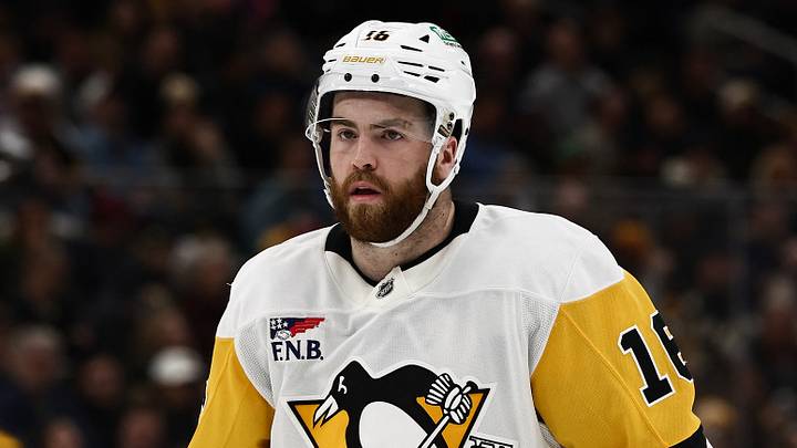 Pittsburgh Penguins right wing Justin Brazeau (16) during the second period against the Boston Bruins at TD Garden. Mandatory Credit: Winslow Townson-Imagn Images