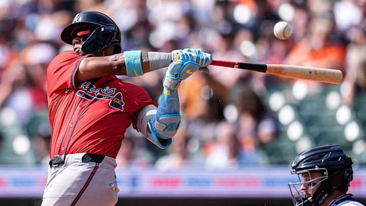 Ronald Acuña Jr. dio su primer hit de la pretemporada Ronald Acuña Jr. dio su primer hit de la pretemporada