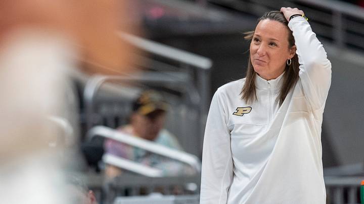 Purdue Boilermakers head coach Katie Gearlds.