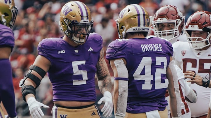 Zach Durfee and Carson Bruener have an Apple Cup moment. 