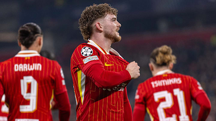 Harvey Elliot (middle) scored the game winner in the Champions League for Liverpool. Harvey Elliot (middle) scored the game winner in the Champions League for Liverpool.