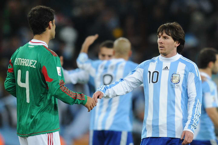 ลิโอเนล เมสซี่ และราฟาเอล มาร์เกซ ลิโอเนล เมสซี่ และราฟาเอล มาร์เกซ
