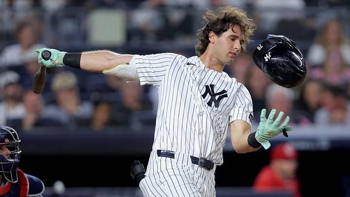 New York Yankees outfielder Spencer Jones. New York Yankees outfielder Spencer Jones.