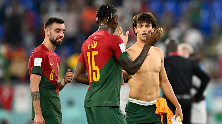 Joao Feliz y Rafa Leao