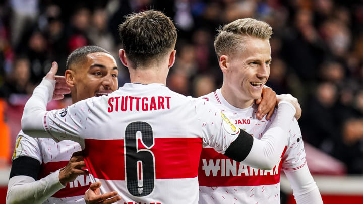 Enzo Millot, Angelo Stiller und Chris Führich Enzo Millot, Angelo Stiller und Chris Führich