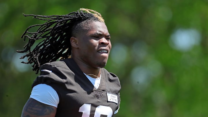 Cleveland Browns running back Quinshon Judkins