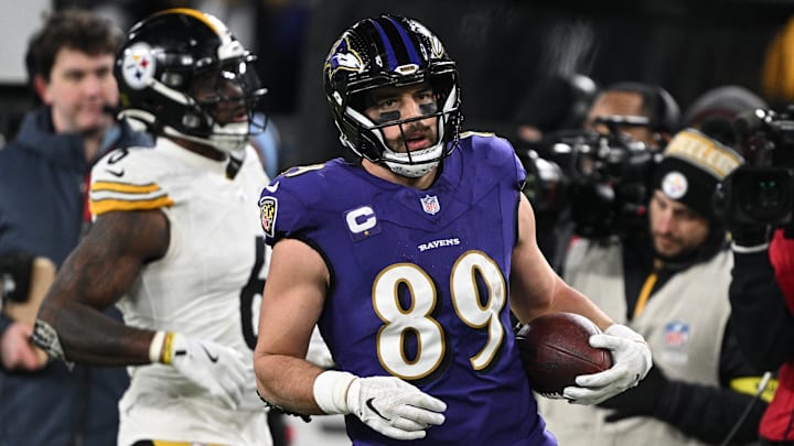 Baltimore Ravens tight end Mark Andrews against the Pittsburgh Steelers in the second quarter. Mandatory Credit: Tommy Gilligan-Imagn Images Baltimore Ravens tight end Mark Andrews against the Pittsburgh Steelers in the second quarter. Mandatory Credit: Tommy Gilligan-Imagn Images