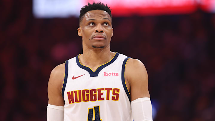 Denver Nuggets guard Russell Westbrook (4).