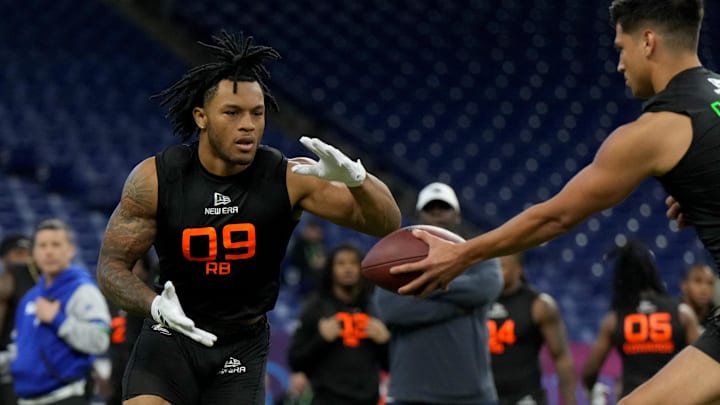 Omarion Hampton of North Carolina is recognized by many as the second-best back in the draft but some unnamed scouts have questioned this.