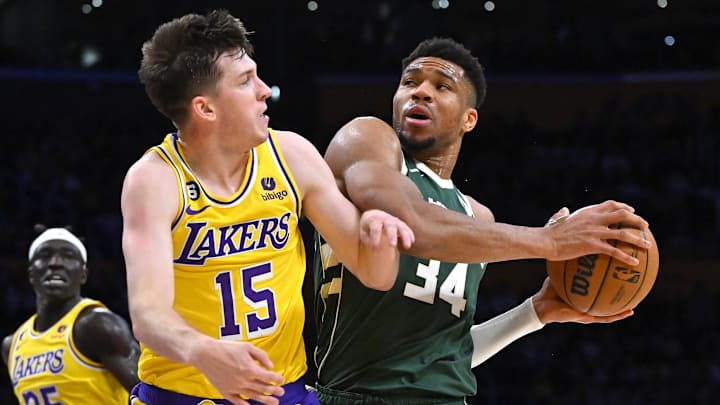 Giannis Antetokounmpo está en el radar de los Lakers para la próxima zafra