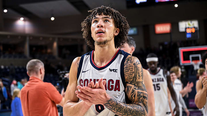 Gonzaga Bulldogs guard Jalen Warley.