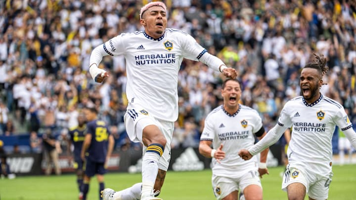 Julian Araujo scored against Nashville to give Los Angeles Galaxy the lead. 