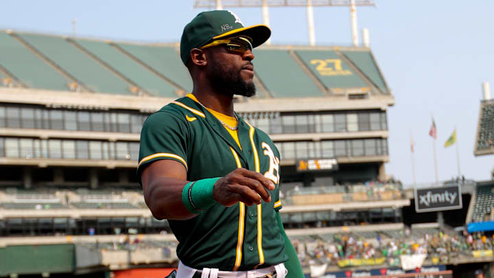 Starling Marte fue cambiado la temporada de 2021 a los Atléticos 